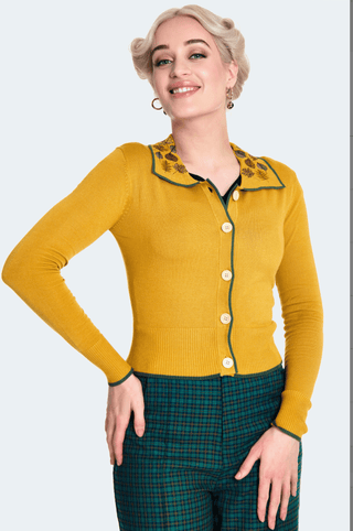 Leaf Collar Cardigan - FINAL SALE - Sincerely Betty