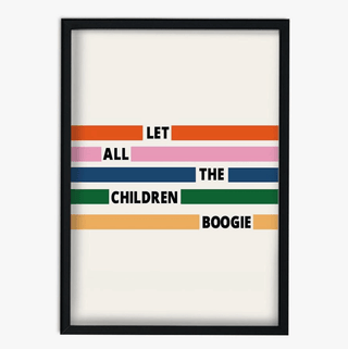Let All The Children Boogie Bowie Giclée Art Print - Sincerely Betty