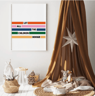 Let All The Children Boogie Bowie Giclée Art Print - Sincerely Betty