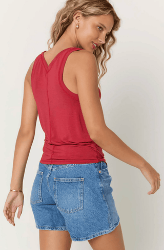 Lona V - Neck Tank Top - Sincerely Betty