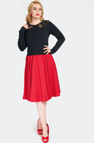 Midnight Mushroom Cardigan - Sincerely Betty