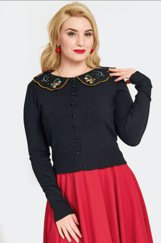 Midnight Mushroom Cardigan - Sincerely Betty