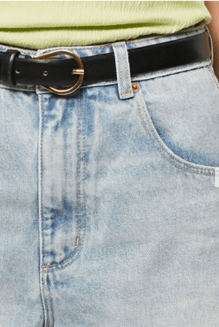 Mirage Frayed Hem Denim Shorts - Sincerely Betty