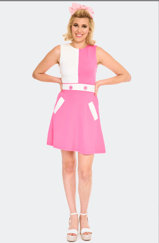Mod Panel 60s Knit Mini Dress - Sincerely Betty