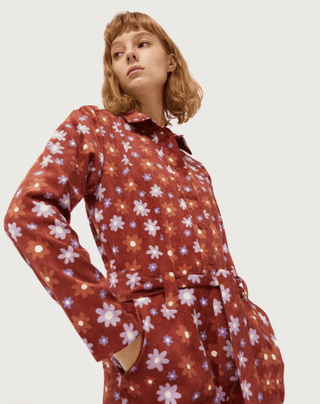 Montana Flower Power Corduroy Jumpsuit - Sincerely Betty