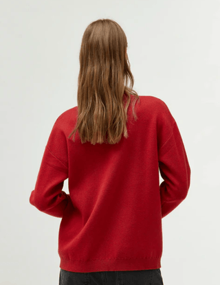 Mushroom Graphic Print Knit Sweater - Sincerely Betty