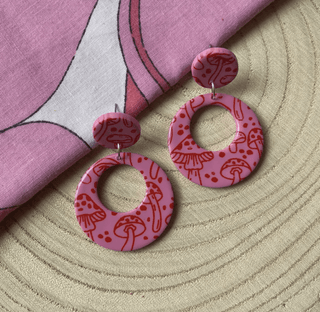 Mushroom Love 60s Earrings - FINAL SALE - Sincerely Betty