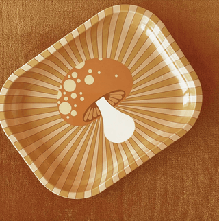 Mushroom Metal Tray - Sincerely Betty