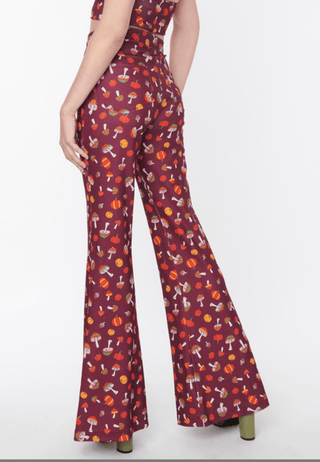 Mushroom & Pumpkin Flare Pants - FINAL SALE - Sincerely Betty
