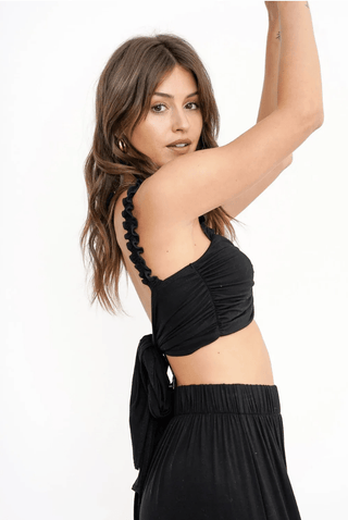 Nailed It Tie Back Crop Top - Sincerely Betty