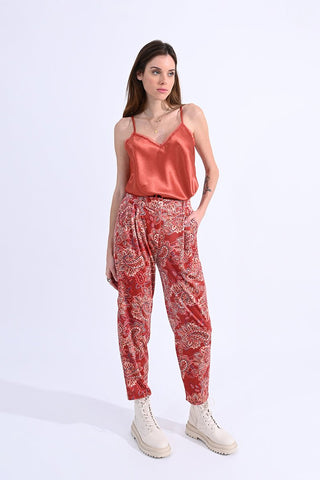 Paisley Pants in Terracotta - FINAL SALE - Sincerely Betty
