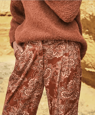 Paisley Pants in Terracotta - FINAL SALE - Sincerely Betty