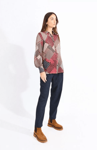 Patchwork Blouse - FINAL SALE - Sincerely Betty