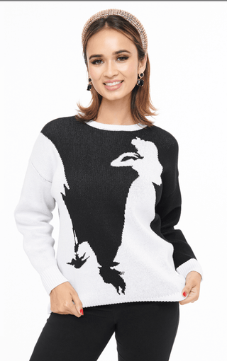Princess Aurora and Maleficent Colorblock Sweater - FINAL SALE - Sincerely Betty