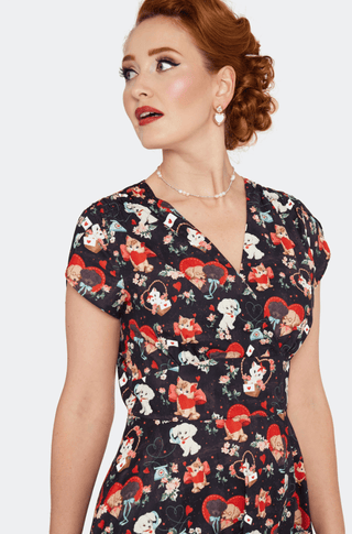 Puppies & Kittens Heart Dress - Sincerely Betty