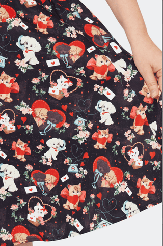 Puppies & Kittens Heart Dress - Sincerely Betty