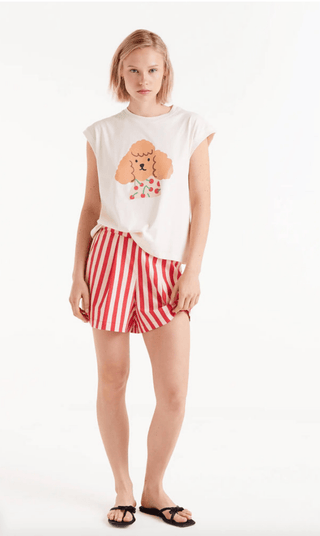Puppy Cherry Print Tank Top - Sincerely Betty