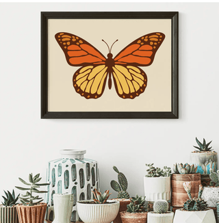 Retro Butterfly Art Print - Sincerely Betty