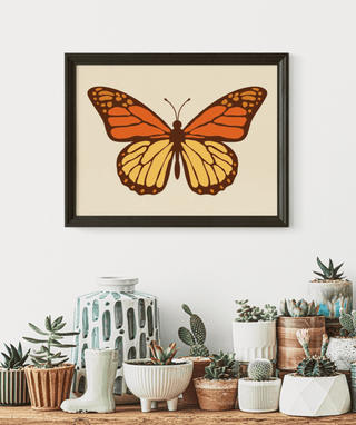 Retro Butterfly Art Print - Sincerely Betty