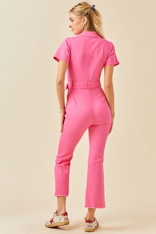Retro Zip Front Jumpsuit - Sincerely Betty