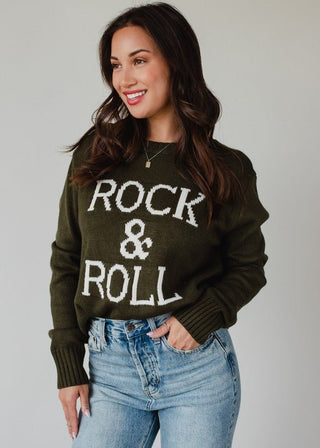 Rock & Roll Knit Sweater - Sincerely Betty