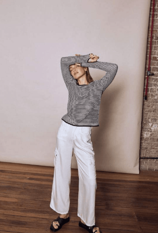 Sami Stripe Long Sleeve Knit Top - FINAL SALE - Sincerely Betty