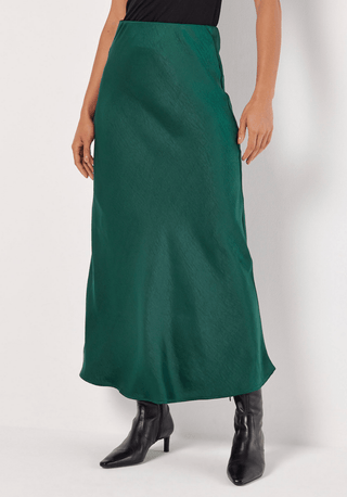 Satin Bias Midaxi Skirt - Sincerely Betty