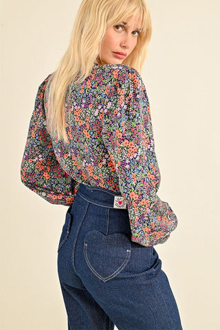 Scalloped High Waisted Denim Jeans - FINAL SALE - Sincerely Betty
