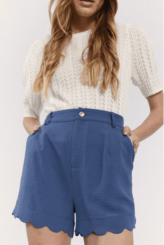Scalloped Woven Shorts - FINAL SALE - Sincerely Betty