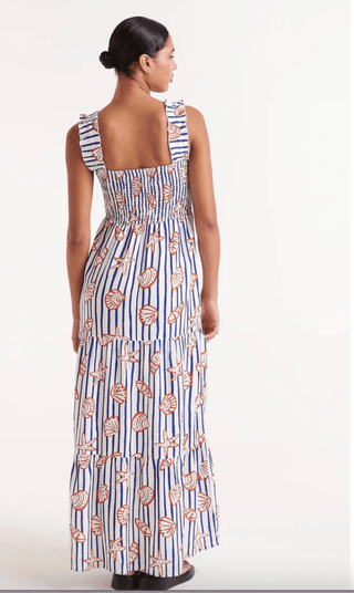 Seashell Stripe Maxi Dress - Sincerely Betty