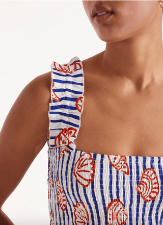 Seashell Stripe Maxi Dress - Sincerely Betty