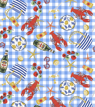 Seaside Picnic Kyla Midi Dress - Sincerely Betty