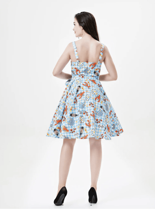 Seaside Picnic Kyla Midi Dress - Sincerely Betty