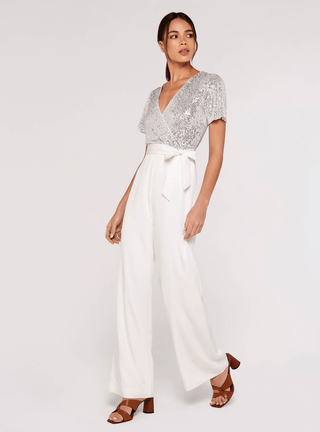 Sequined Top Jumpsuit - FINAL SALE - Sincerely Betty