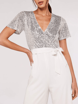 Sequined Top Jumpsuit - FINAL SALE - Sincerely Betty