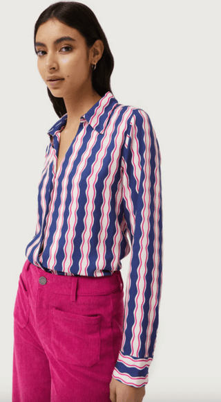 Serpentina Striped Blouse - Sincerely Betty