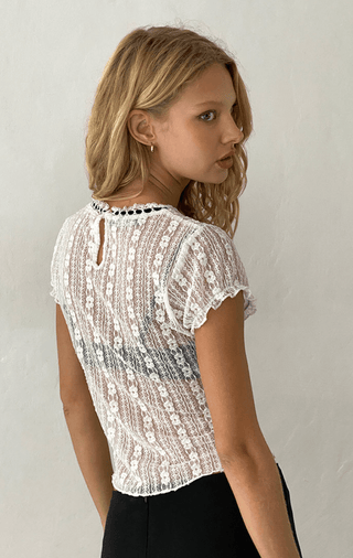 Sheer Lace Top - Sincerely Betty