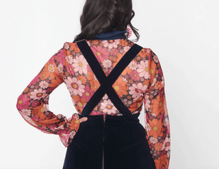Sheer Mod Daisy Blouse - FINAL SALE - Sincerely Betty