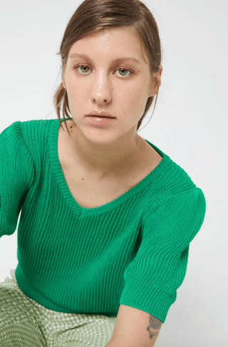 Short Sleeve Knit Sweater - Sincerely Betty