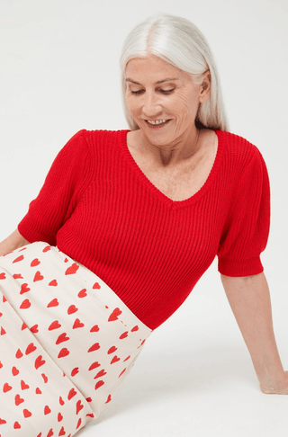 Short Sleeve Knit Sweater - FINAL SALE - Sincerely Betty