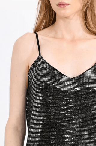 Silver Shiny Camisole - FINAL SALE - Sincerely Betty