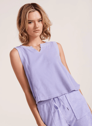 Split Neck Muscle Tee - Sincerely Betty