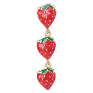 Strawberry Linear Post Earrings - FINAL SALE - Sincerely Betty
