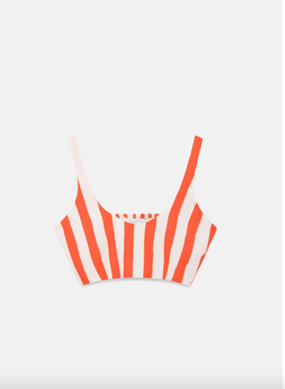 Stripe Print Crop Tank Top - FINAL SALE - Sincerely Betty