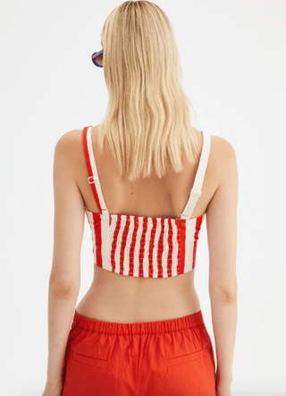 Stripe Print Crop Tank Top - FINAL SALE - Sincerely Betty