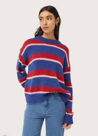 Striped Knit Sweater - Sincerely Betty