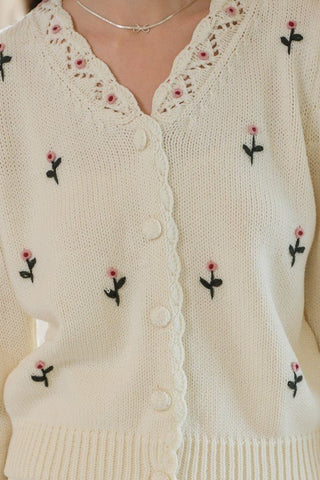 Sweet Blossom Button - Up Cardigan - Sincerely Betty