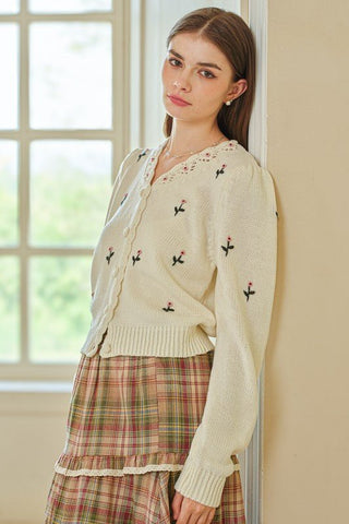 Sweet Blossom Button - Up Cardigan - Sincerely Betty