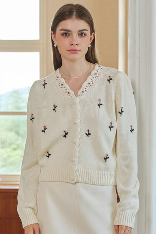 Sweet Blossom Button - Up Cardigan - Sincerely Betty