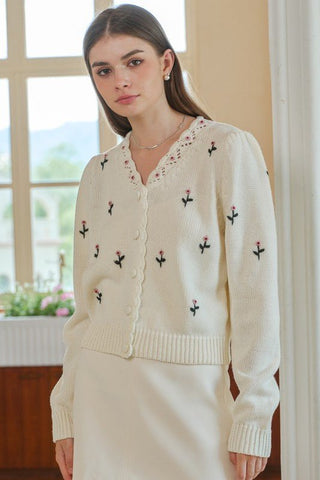Sweet Blossom Button - Up Cardigan - Sincerely Betty